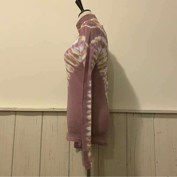 NWT We The Free Medium Moody Blossom Tie Dye Turtleneck Pullover - Picture 4 of 12